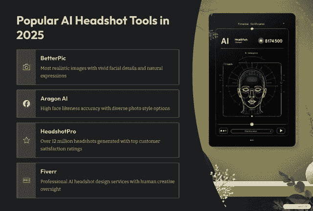 4 Popular AI Headshot Tools In 2025