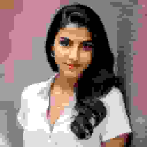 female headshot with white shirt