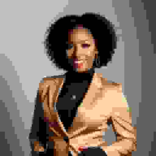 female headshot with pastels clothes