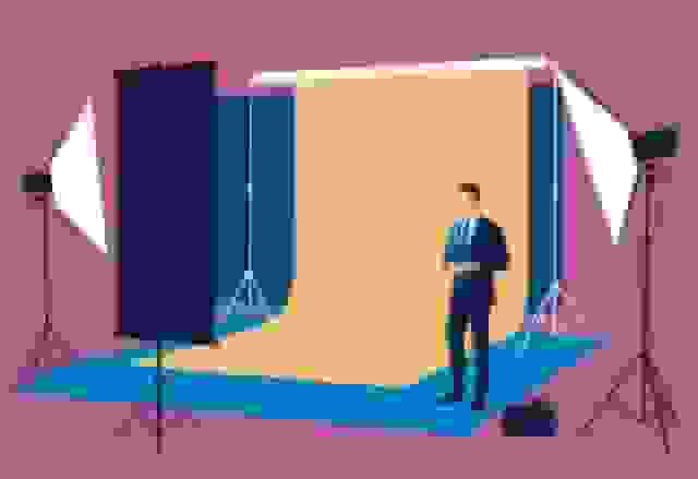 How do you prepare for a business headshot session illustration